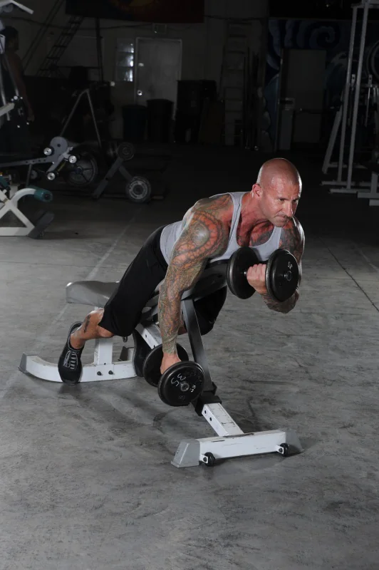 Prone Incline Dumbbell Curl