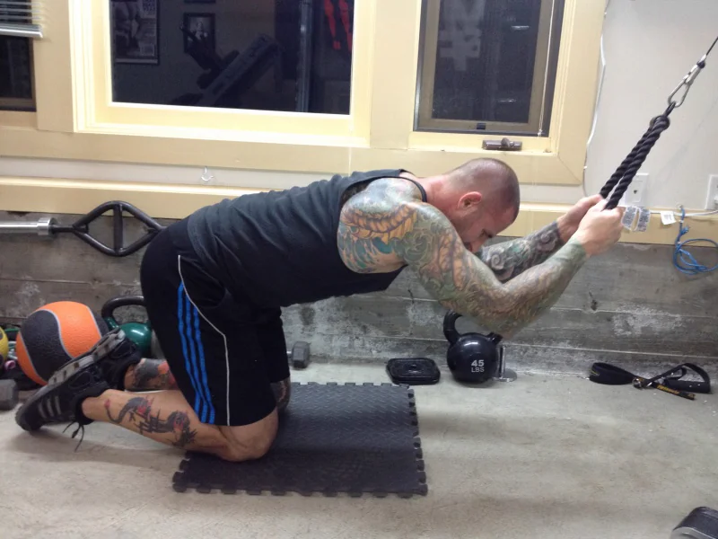Bent Over Crunch