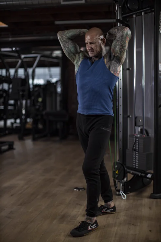 Standing Overhead Triceps Extension