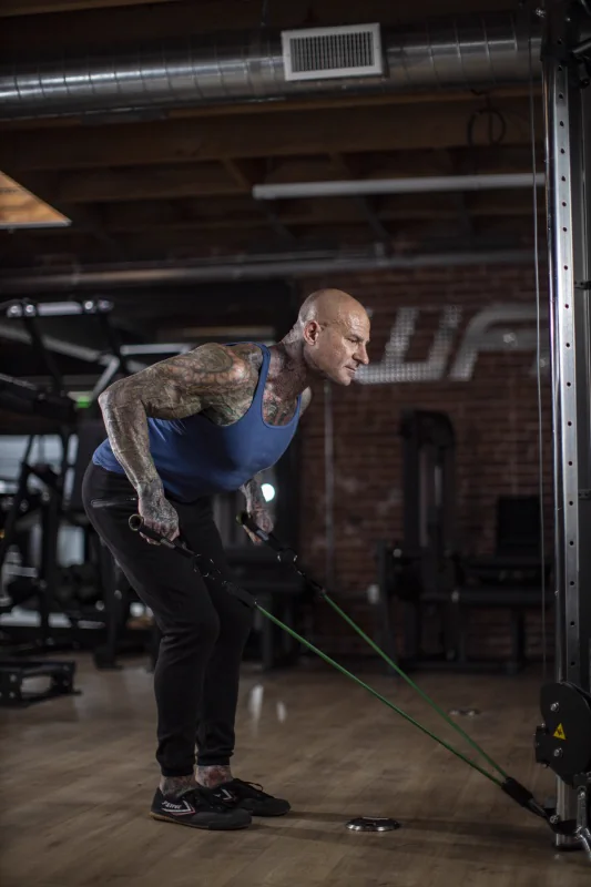 Bent Over Two Arm Triceps Kickback